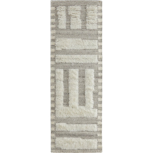 Ashby Transitional Geometric Rug - 8909F by Feizy in gray, ivory. Made from wool in a unique style.