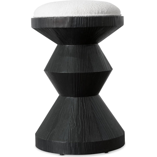 Commerce and Market Xaden Counter Stool by Hooker Furniture in chateau linen and charred black. Made from wood, resin, fabric in a modern style.