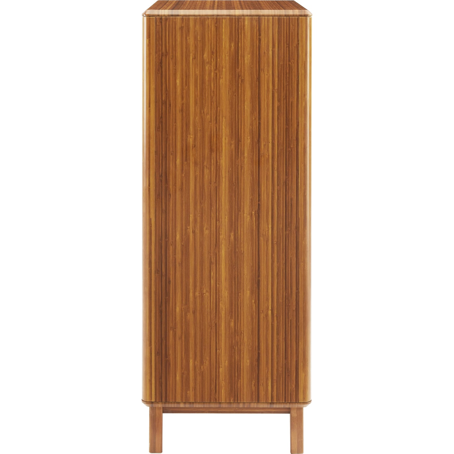 003 SI-2107587 | Additional Silo | Currant Five Drawer High Chest by Greenington in amber. Made from solid moso bamboo in a modern style.