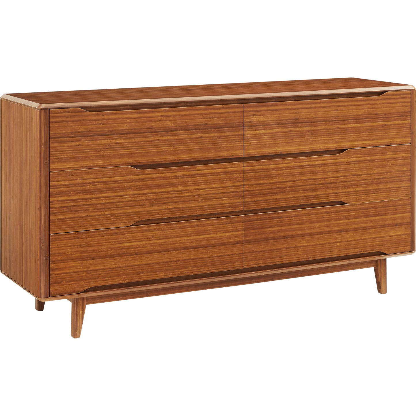 001 SI-2107591 | Additional Silo | Currant Six Drawer Double Dresser by Greenington in amber. Made from solid moso bamboo in a modern style.