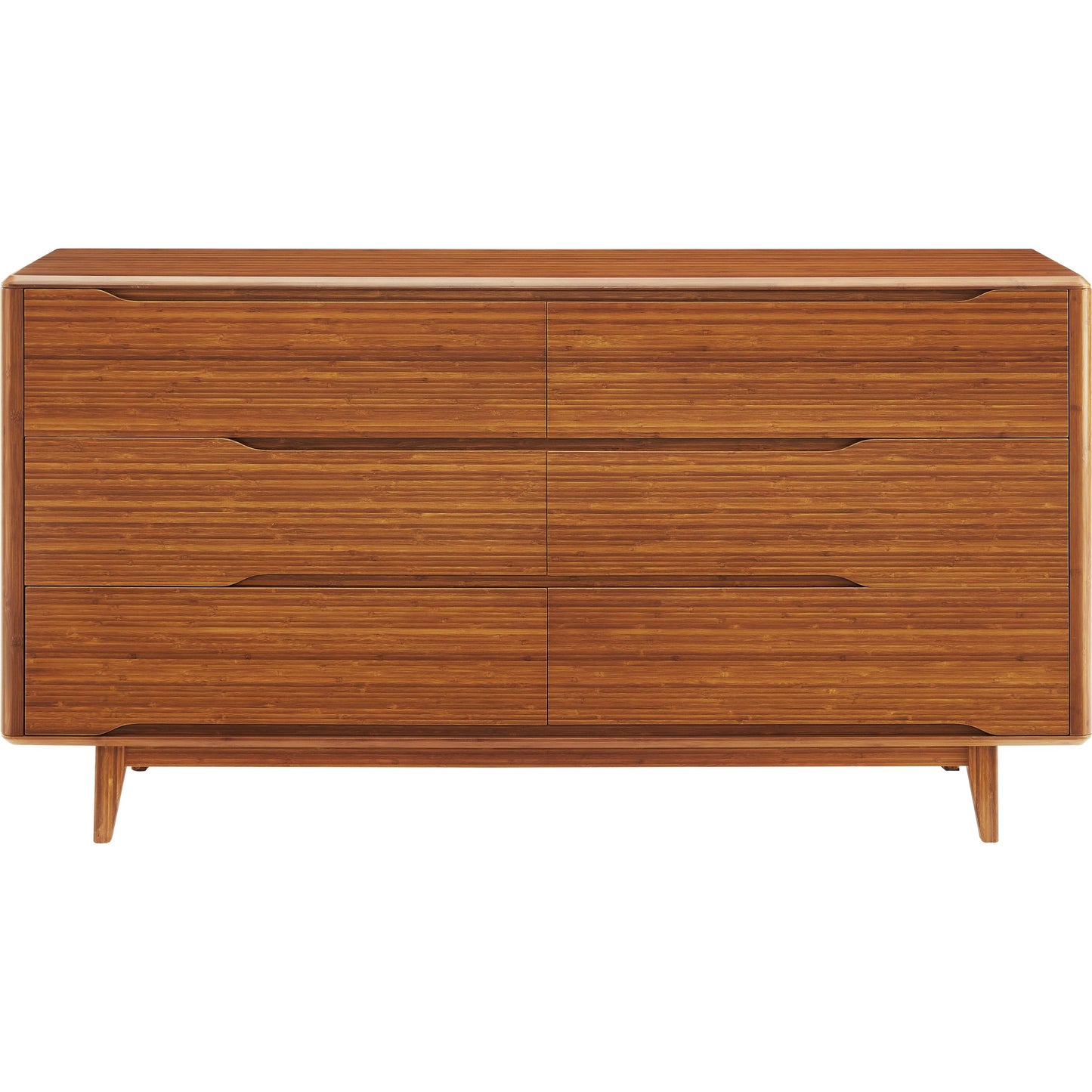 002 SI-2107591 | Additional Silo | Currant Six Drawer Double Dresser by Greenington in amber. Made from solid moso bamboo in a modern style.