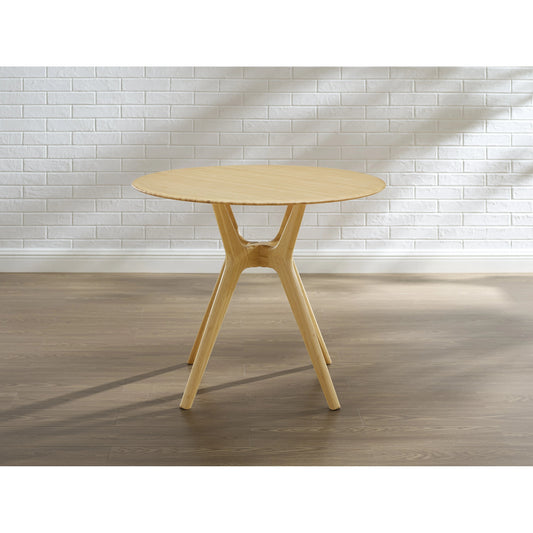 Sitka 36" Round Dining Table by Greenington in wheat. Made from 100% bamboo in a modern style.