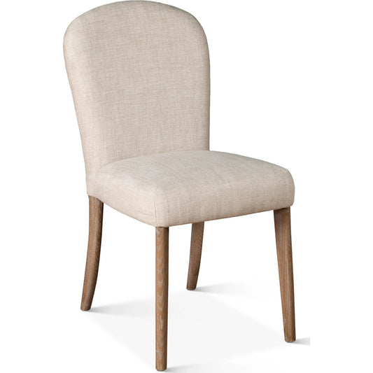 Olivia Dining Chair by World Interiors in beige and natural. Made from cotton, linen, polyester in a transitional style.