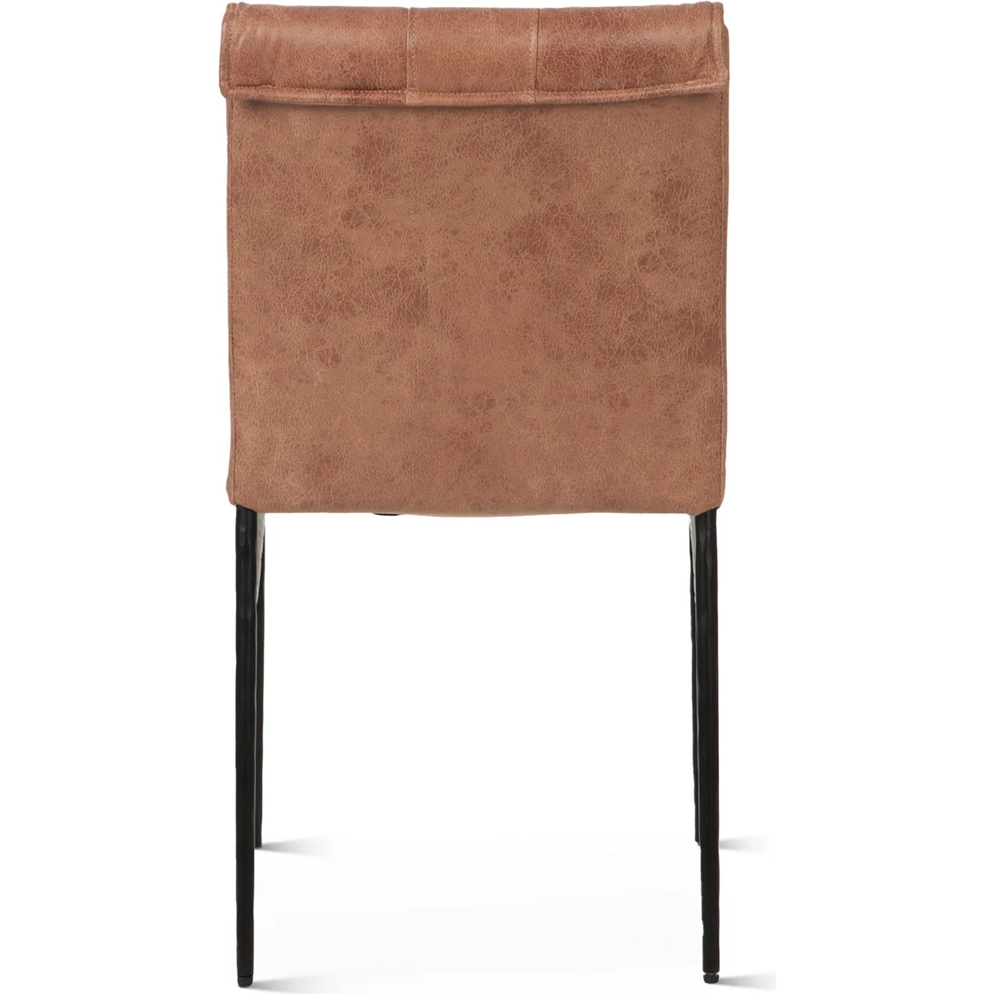 004 SI-2445204 | Additional Silo | Callum Top Grain Leather Dining Chair (Set of 2) by World Interiors in tan and natural. Made from top-grain leather, metal in a unique style.