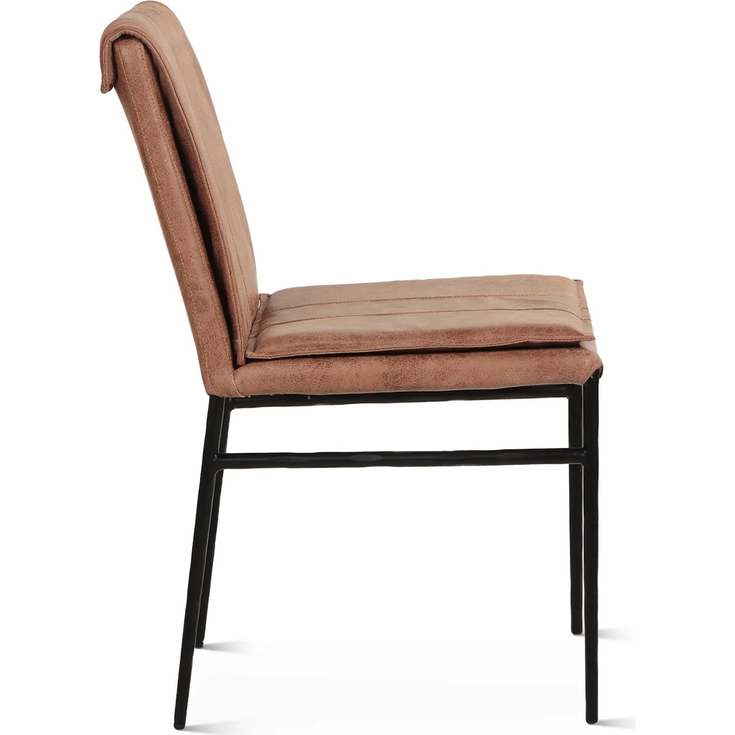 002 SI-2445204 | Additional Silo | Callum Top Grain Leather Dining Chair (Set of 2) by World Interiors in tan and natural. Made from top-grain leather, metal in a unique style.