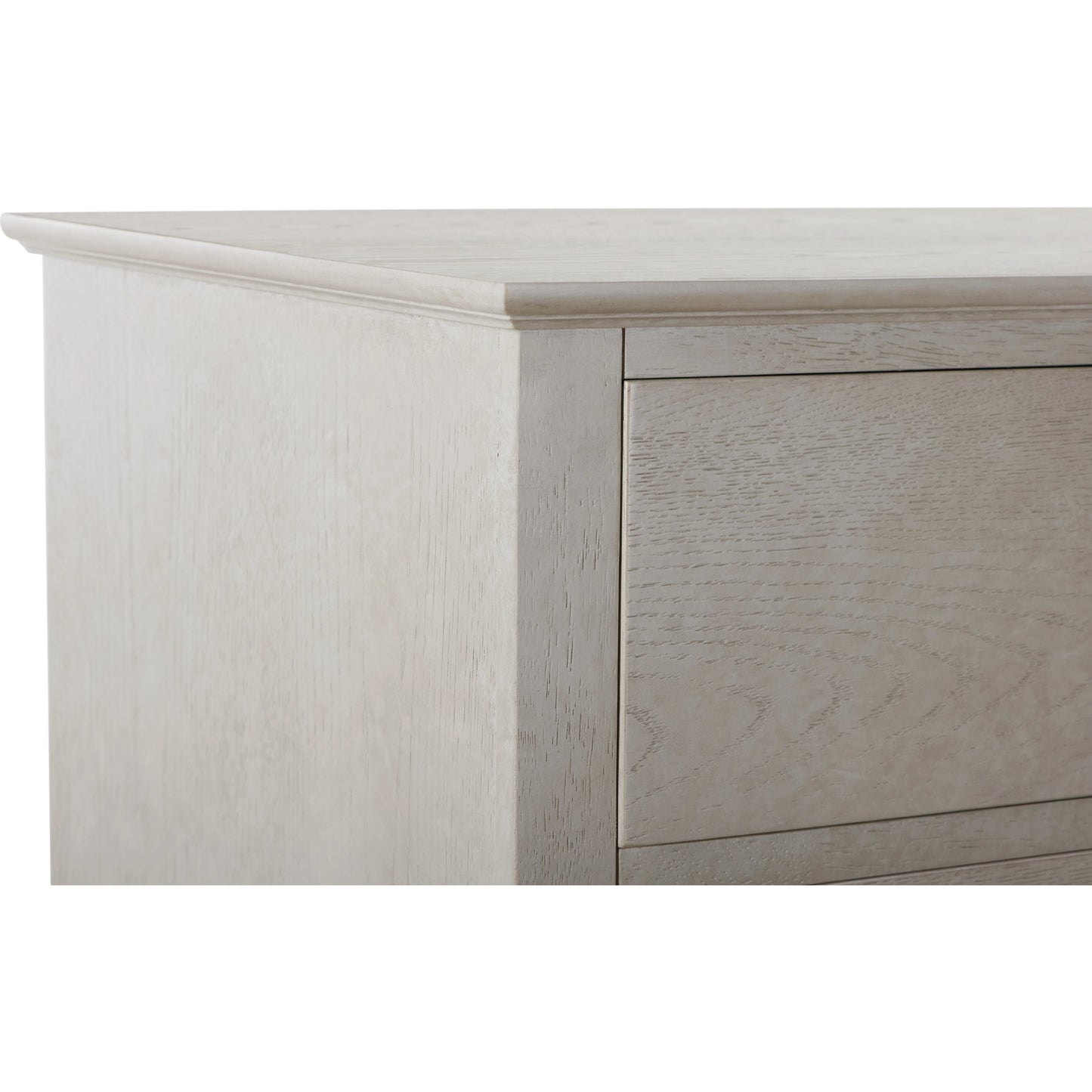 007 SI-2130659 | Closeup | Zest 5 Drawer Chest by Zest in greige. Made from rubberwood, oak veneer in a modern style.