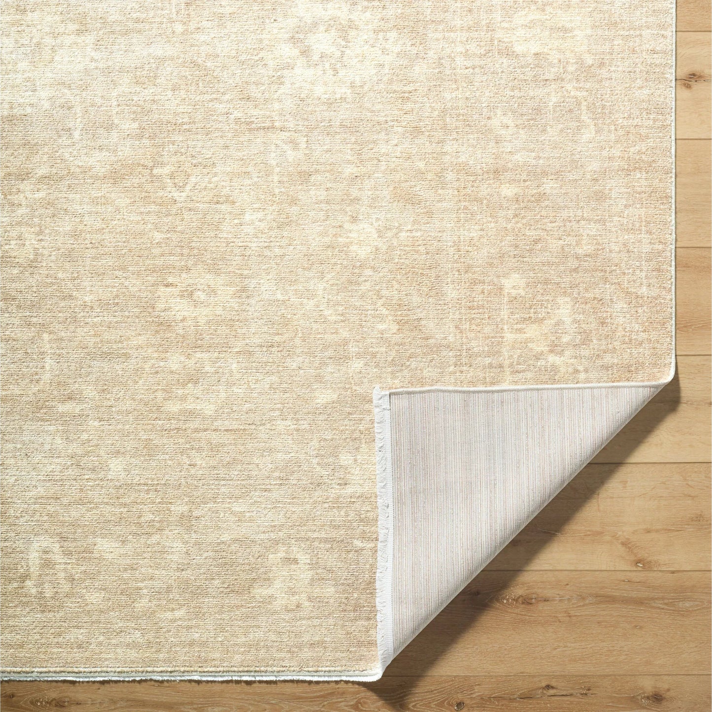 003 SI-2258308,SI-2258309,SI-2258310,SI-2258311,SI-2258312 | Closeup | Fetscher GAHU-2302 Rug by Galey Alix x Livabliss in light brown, ivory, brown. Made from polyester in a unique style.