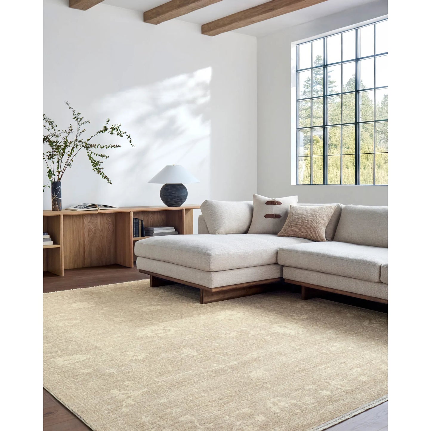 008 SI-2258308,SI-2258309,SI-2258310,SI-2258311,SI-2258312 | Lifestyle | Fetscher GAHU-2302 Rug by Galey Alix x Livabliss in light brown, ivory, brown. Made from polyester in a unique style.