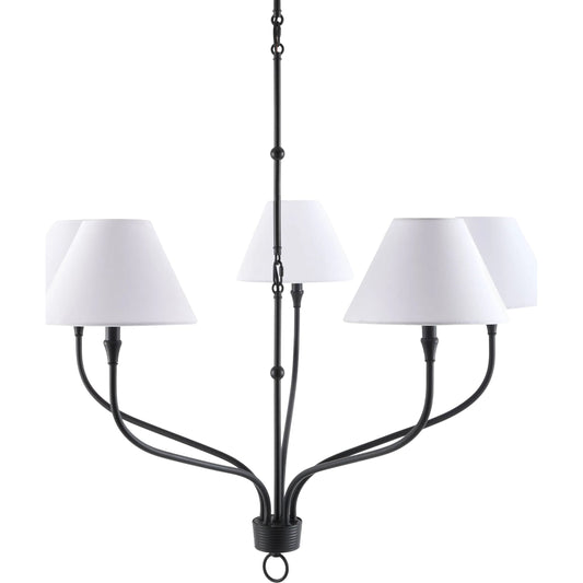 000 SI-2632721 | Primary Silo | The Johanna Chandelier by Galey Alix x Livabliss. Made from iron, linen, plastic in a unique style.