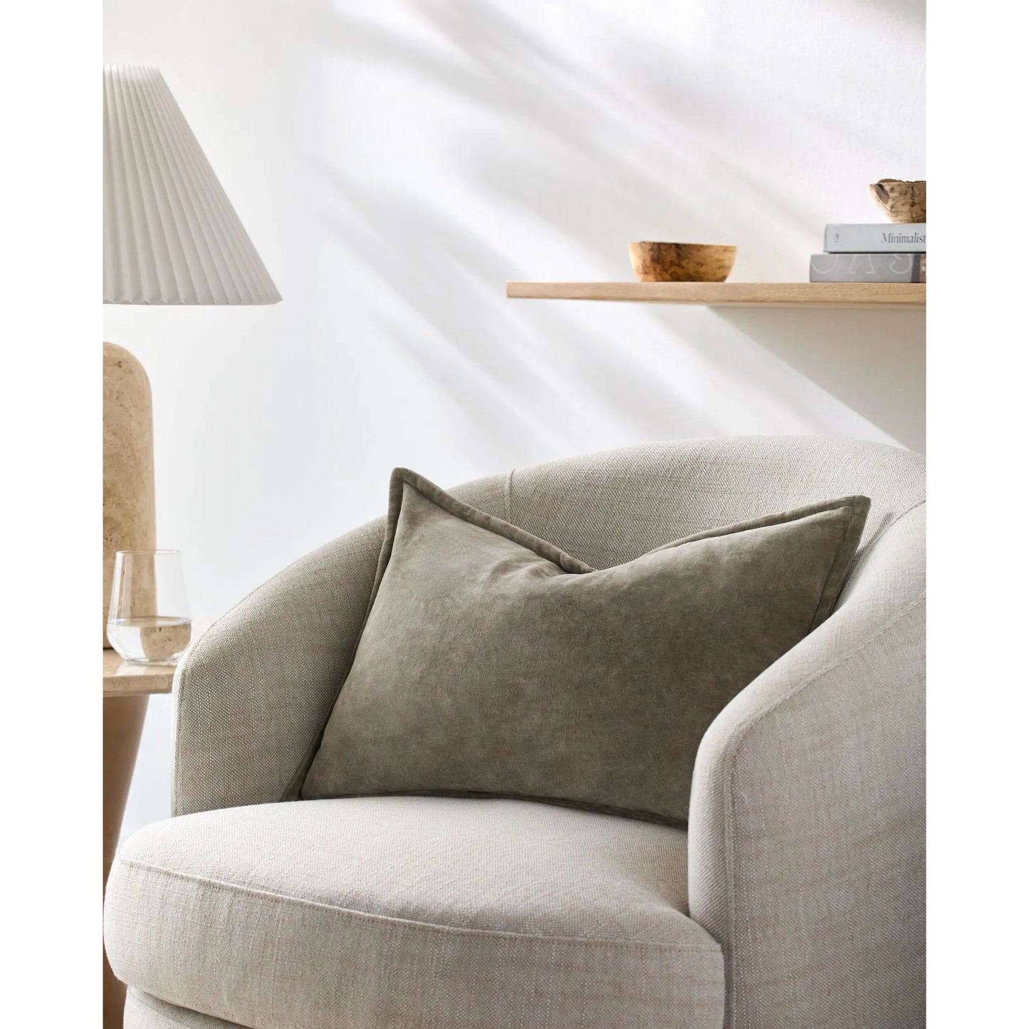 004 SI-2349772,SI-2349773 | Lifestyle | Karling Accent Pillow by Galey Alix x Livabliss in taupe, sandstone, driftwood. Made from cotton in a transitional style.