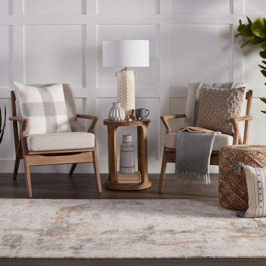 Galley GAL01 Pillow by Jaipur Living in white, gray. Made from 100% linen in a modern style.