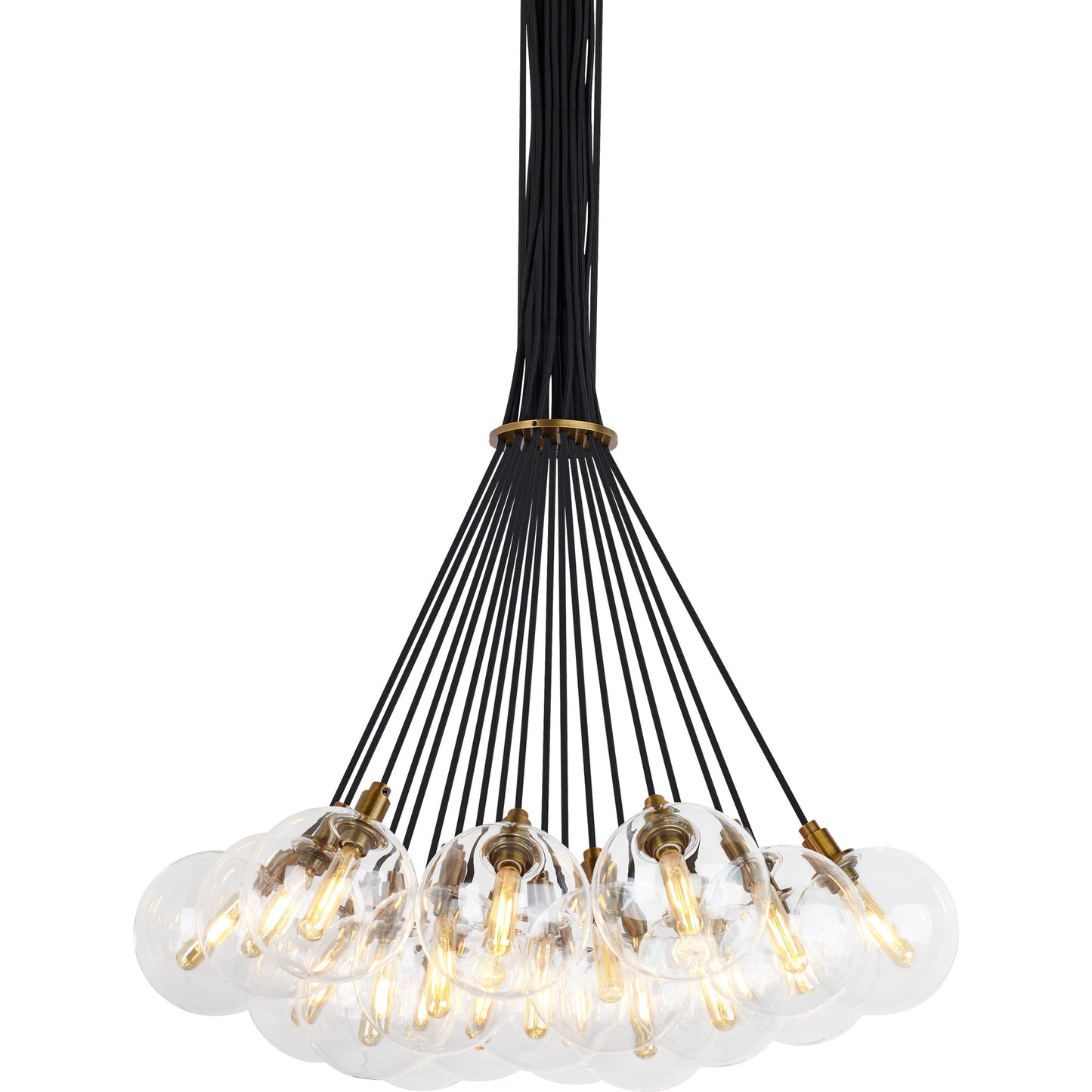 003 SR-807711,SR-807712 | Additional Silo | Gambit Multi-Port Chandelier by Tech Lighting in aged brass. Made from glass in a modern style.
