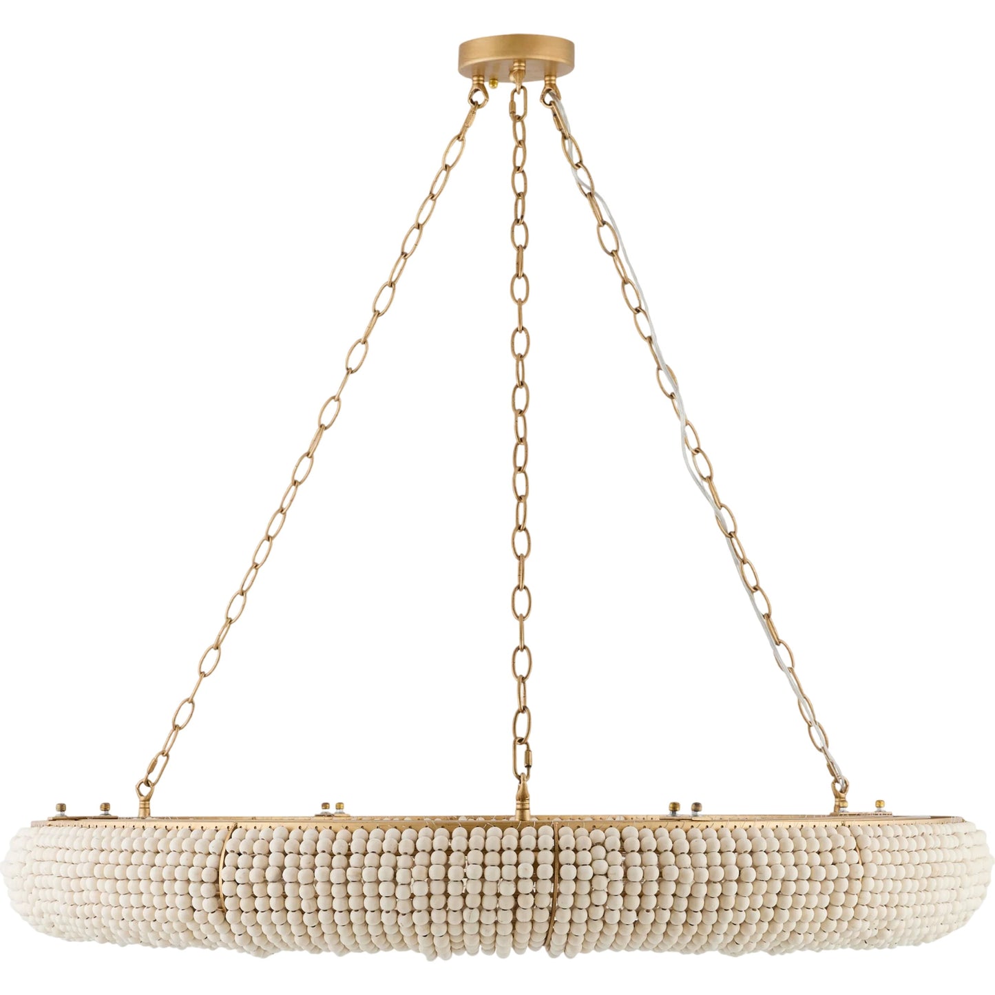 001 SI-2530080 | Primary Silo | Melrose Chandelier by Galey Alix x Livabliss in cream, gold and plated, painted. Made from iron, wood in a unique style.
