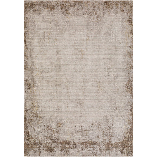 Myrtle Avenue GAMY-2303 Rug by Galey Alix x Livabliss in taupe, cream, medium gray, dark brown, mustard, camel. Made from polypropylene, polyester in a unique style.