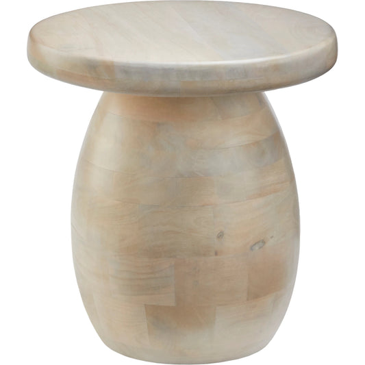 Gant - 500558 by Surya in white and washed wood finish. Made from top: mango wood, base: mango wood in a modern style.