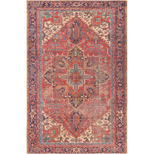 001 SI-2015058,SI-2015059,SI-2015060,SI-2015061,SI-2015062 | Primary Silo | Garcia GAR01 Rug by Jaipur Living in red, blue. Made from 100% polyester in a unique style.