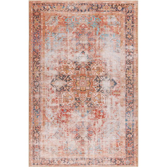 001 SI-2015068,SI-2015069,SI-2015070,SI-2015071,SI-2015072,SI-2354478 | Primary Silo | Garcia GAR03 Rug by Jaipur Living in rust, navy. Made from 100% polyester in a unique style.