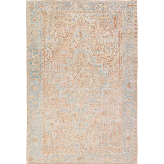 Garcia GAR04 Rug by Jaipur Living in beige, blue. Made from 100% polyester in a unique style.