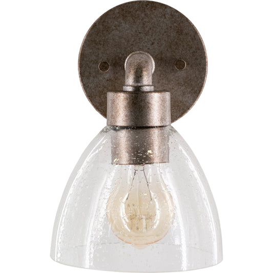 Garter Wall Sconce - 25325 by Surya in clear, metallic pewter and hand painted. Made from glass, metal in a modern style.