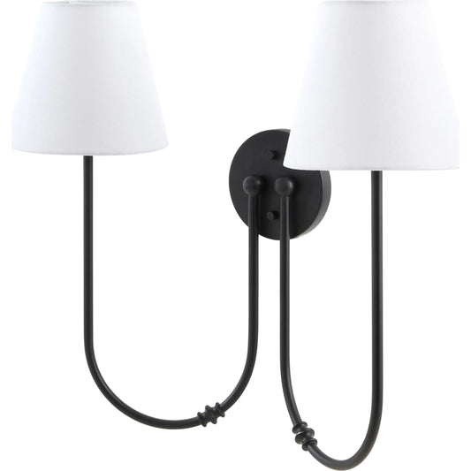 000 SI-2632699 | Primary Silo | The Luan Wall Sconce by Galey Alix x Livabliss. Made from iron, linen, plastic in a unique style.
