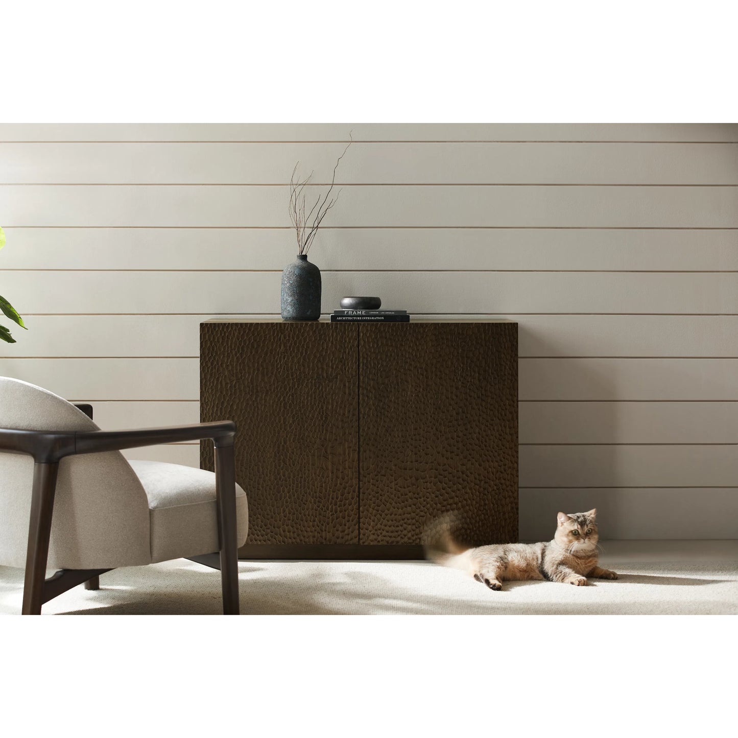 010 SI-2449202 | Lifestyle | Avalon Console Table by Greenington in black walnut. Made from 100% solid moso bamboo in a modern style.