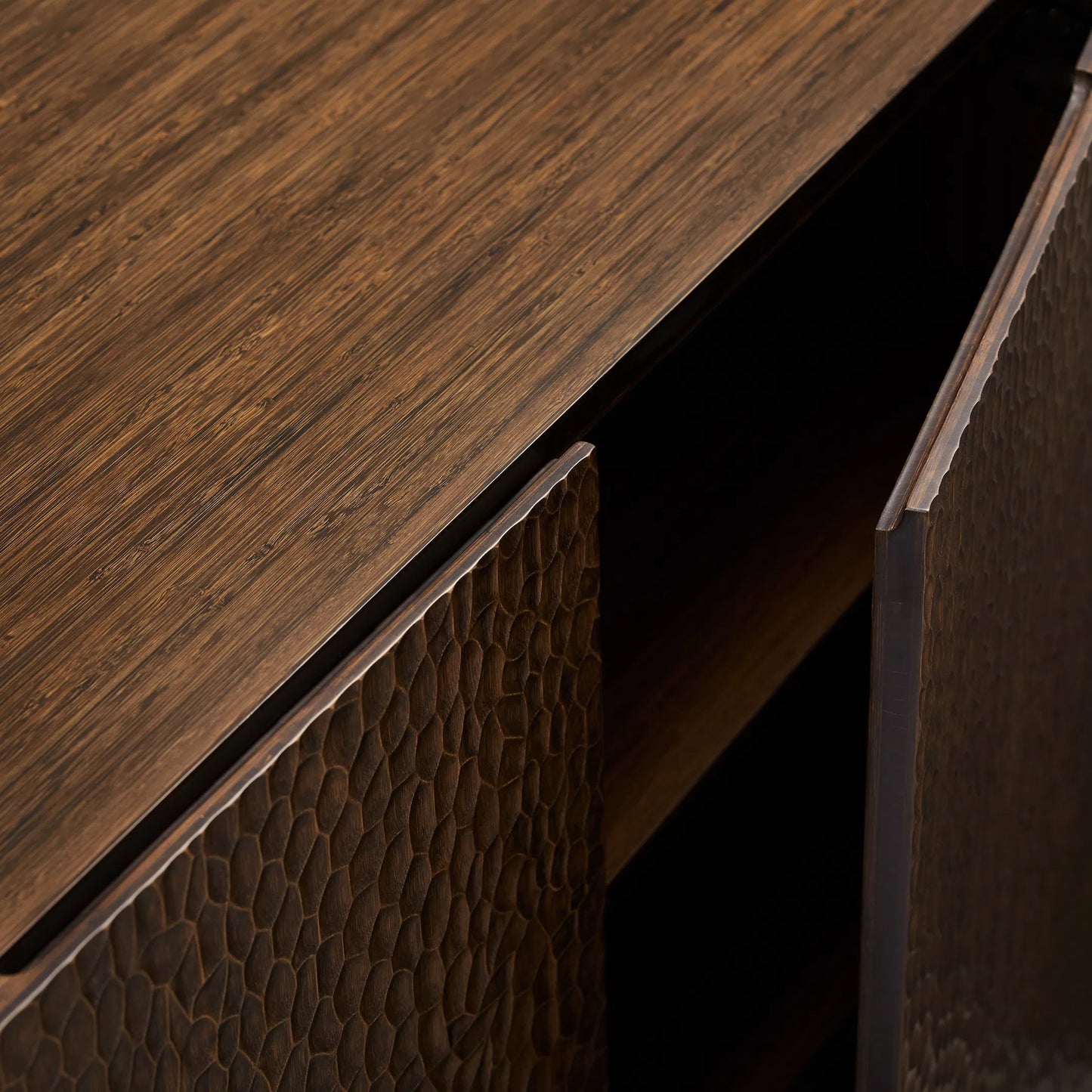 009 SI-2449202 | Lifestyle | Avalon Console Table by Greenington in black walnut. Made from 100% solid moso bamboo in a modern style.