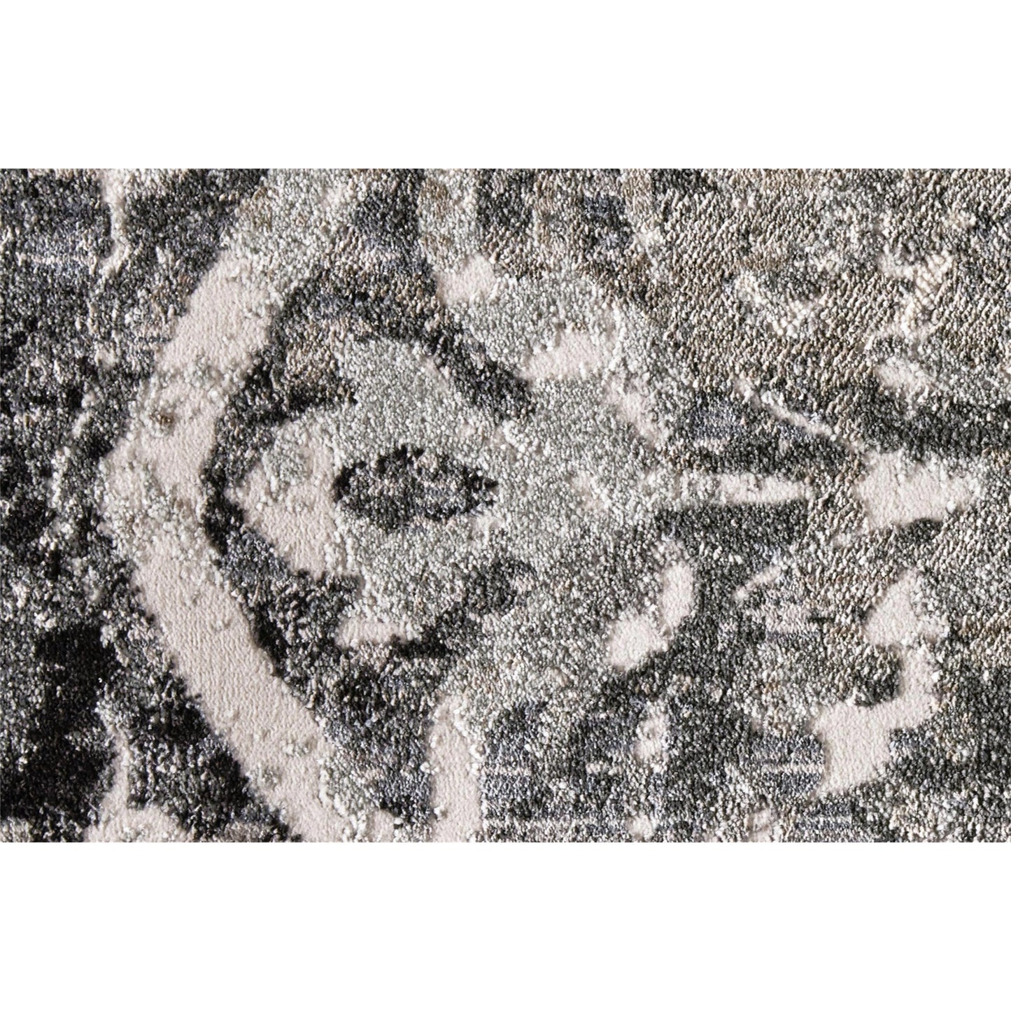 003 SI-2158680 | Closeup | Kano Transitional Rug - 8643871F by Feizy in gray, ivory, taupe. Made from polypropylene, polyester in a unique style.