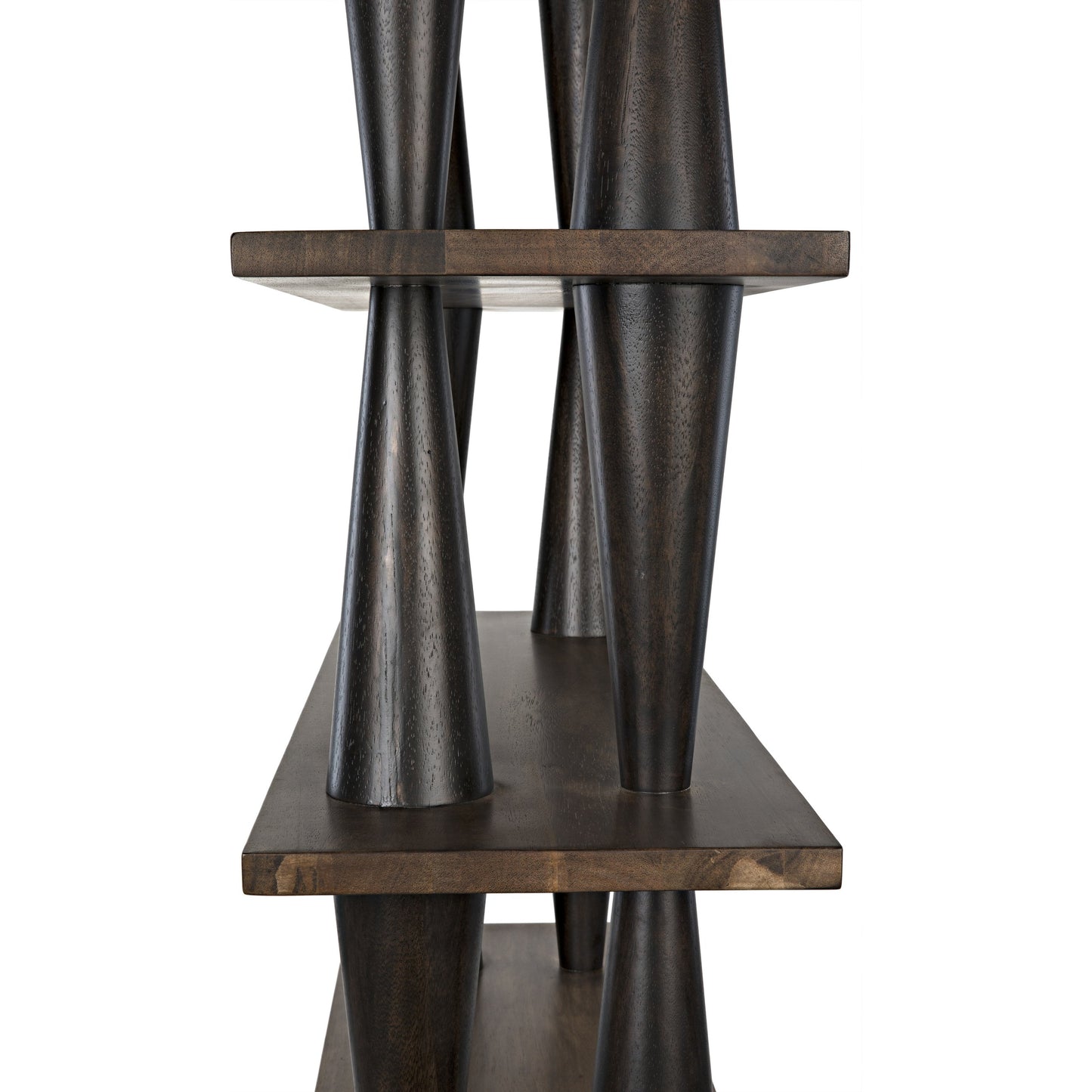 009 SR-888755 | Additional Silo | Mood Bookcase by Noir in dark walnut, ebony walnut. Made from walnut in a eclectic & global style.