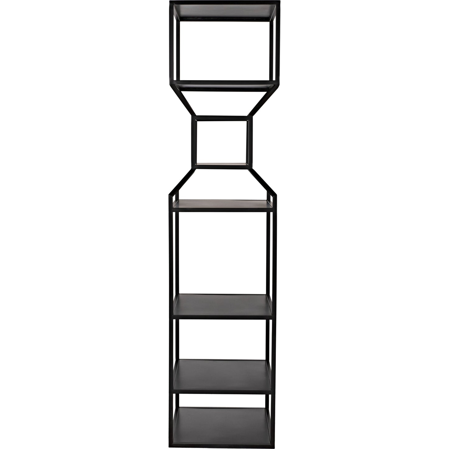 003 SI-1755530 | Additional Silo | Downtown I Bookcase by Noir in black. Made from metal in a eclectic & global style.