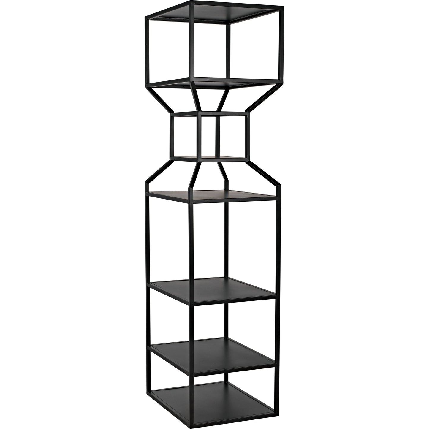 004 SI-1755530 | Additional Silo | Downtown I Bookcase by Noir in black. Made from metal in a eclectic & global style.