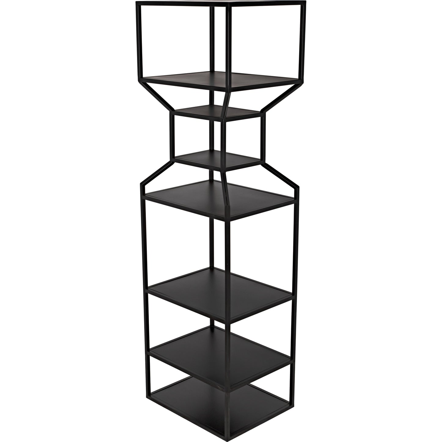 005 SI-1755530 | Additional Silo | Downtown I Bookcase by Noir in black. Made from metal in a eclectic & global style.