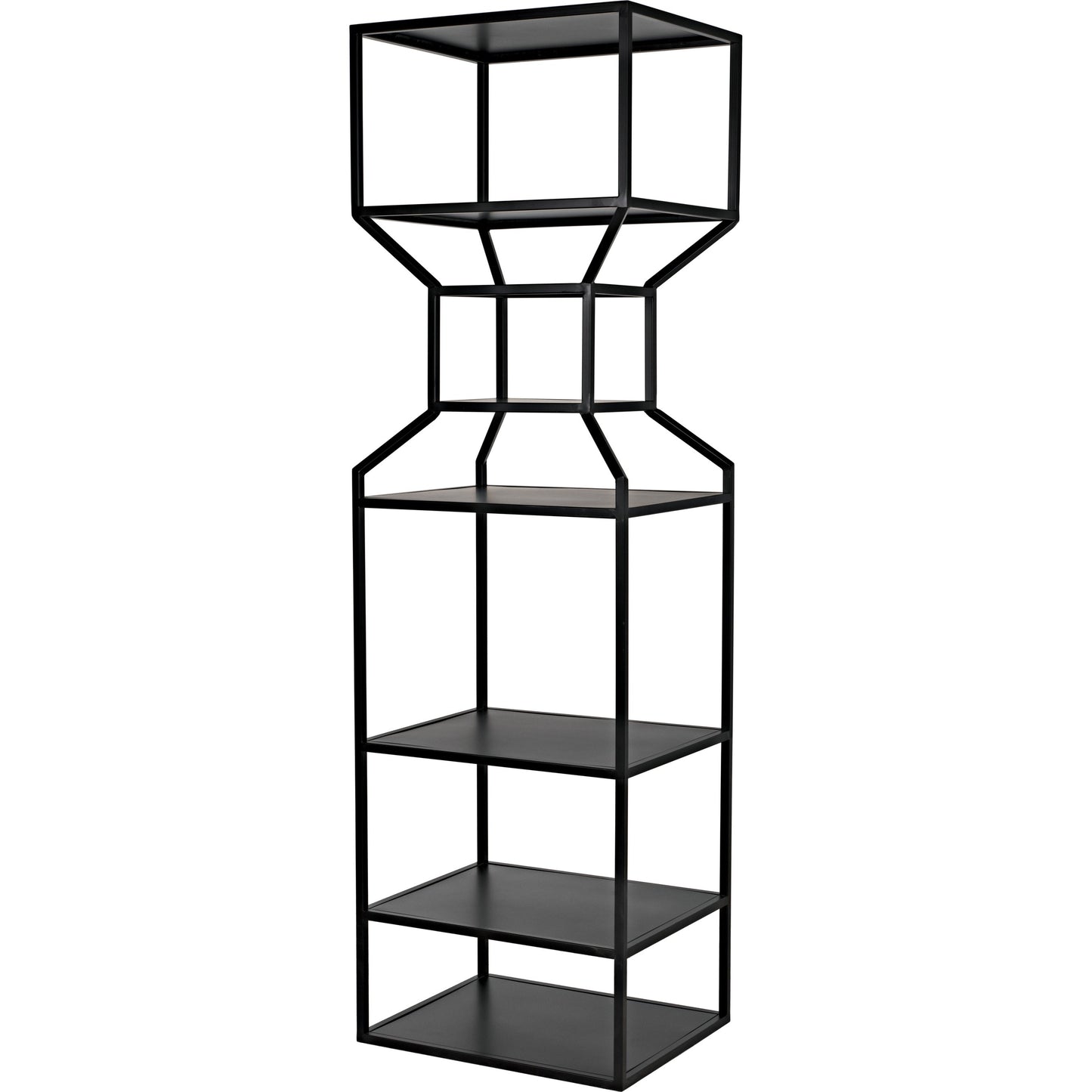 006 SI-1755530 | Additional Silo | Downtown I Bookcase by Noir in black. Made from metal in a eclectic & global style.