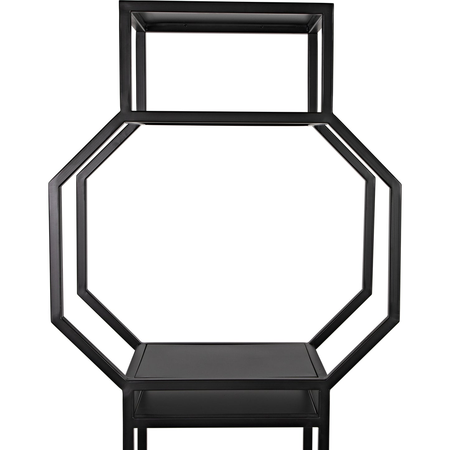 009 SI-1755529 | Additional Silo | Downtown II Bookcase by Noir in black. Made from metal in a eclectic & global style.