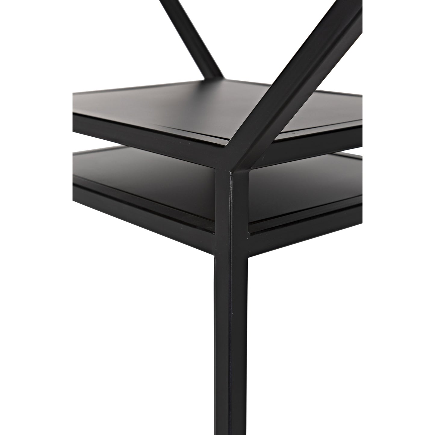 008 SI-1755529 | Closeup | Downtown II Bookcase by Noir in black. Made from metal in a eclectic & global style.