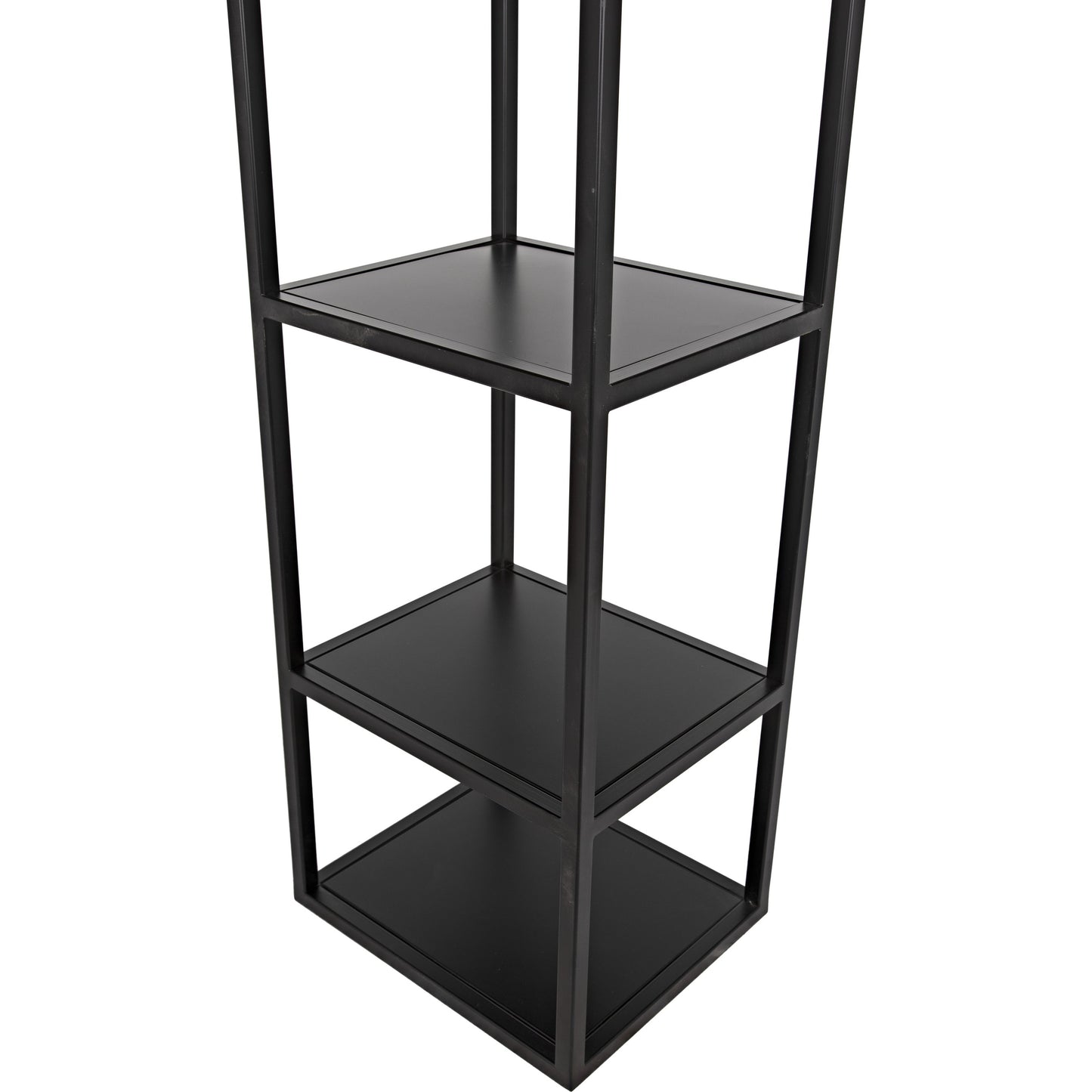 008 SI-1755529 | Additional Silo | Downtown II Bookcase by Noir in black. Made from metal in a eclectic & global style.