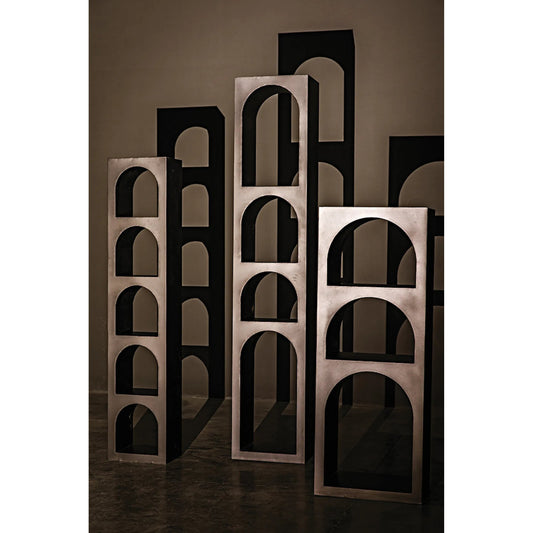 Aqueduct I Bookcase by Noir in black. Made from metal in a eclectic & global style.