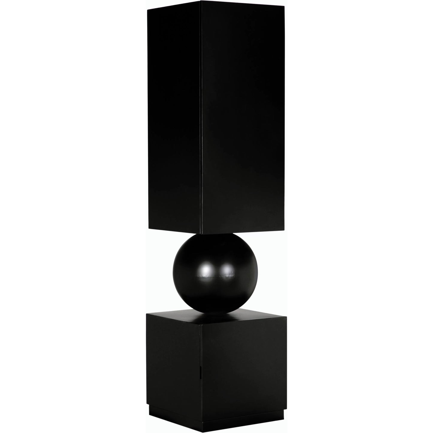 002 SI-2189478 | Unknown | Pillar Cabinet by Noir in matte black. Made from industrial steel in a modern style.