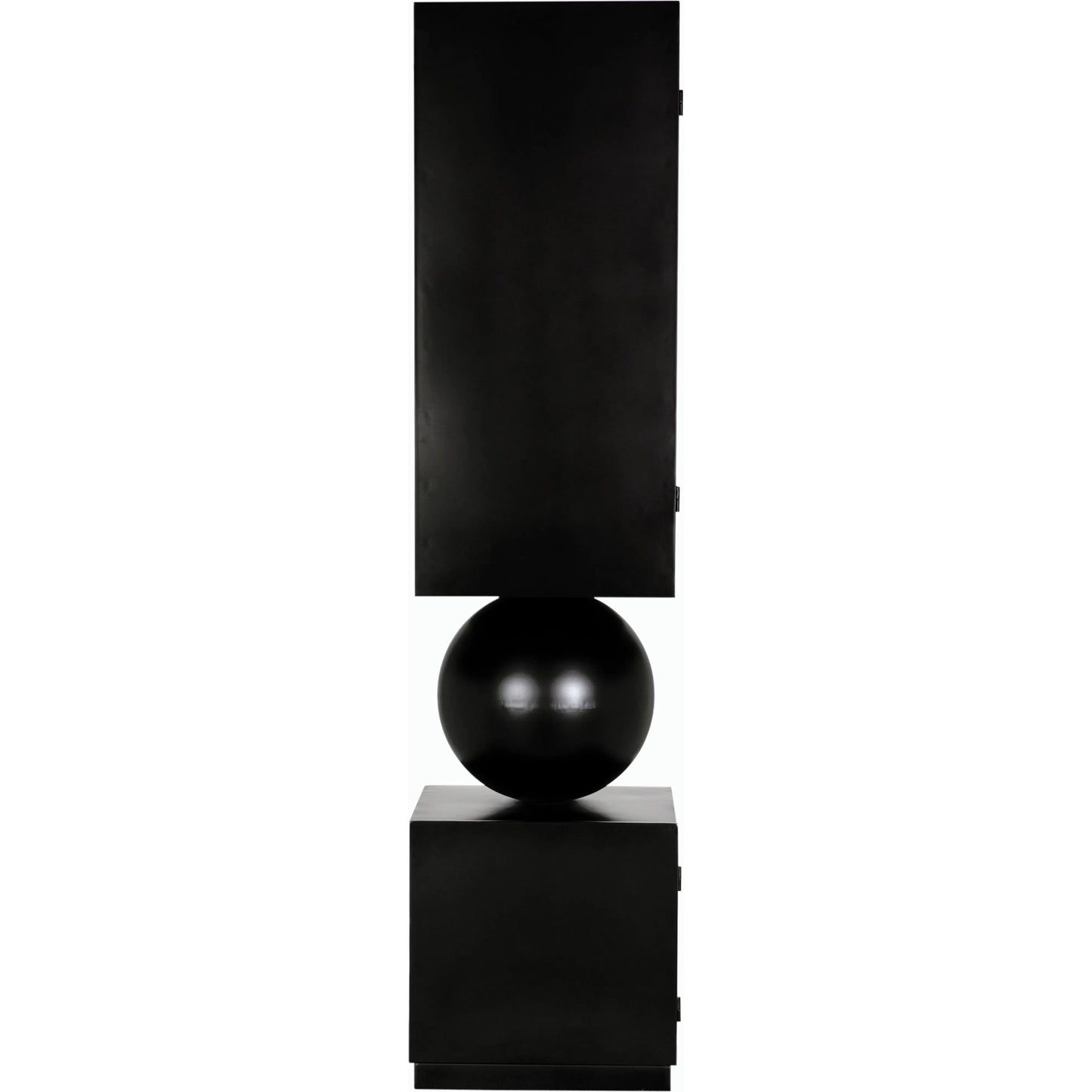 003 SI-2189478 | Unknown | Pillar Cabinet by Noir in matte black. Made from industrial steel in a modern style.