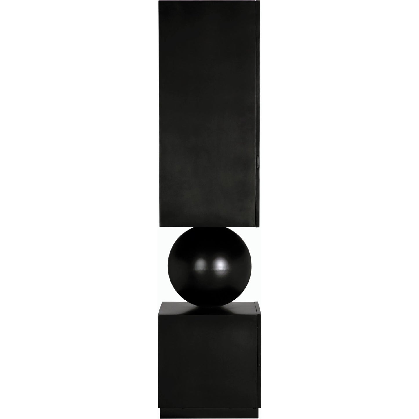 007 SI-2189478 | Unknown | Pillar Cabinet by Noir in matte black. Made from industrial steel in a modern style.