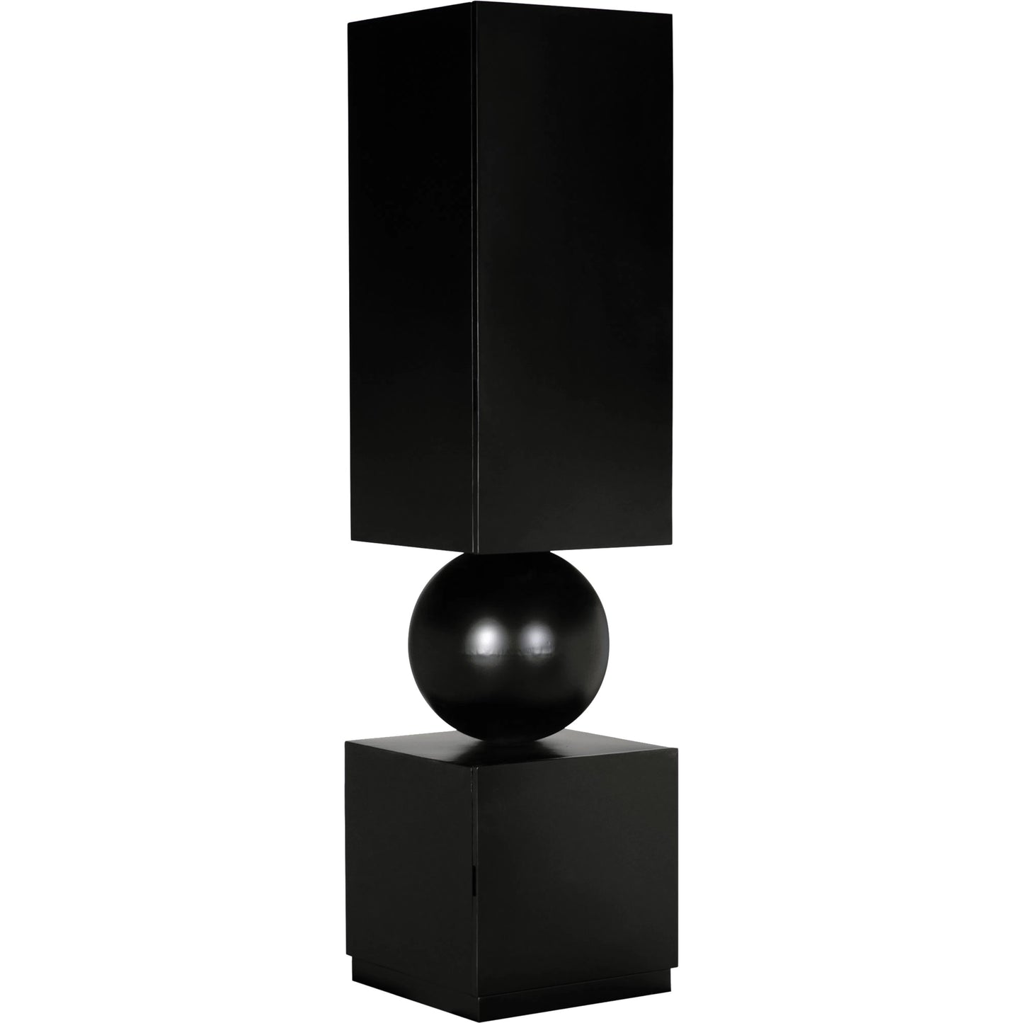 001 SI-2189478 | Unknown | Pillar Cabinet by Noir in matte black. Made from industrial steel in a modern style.