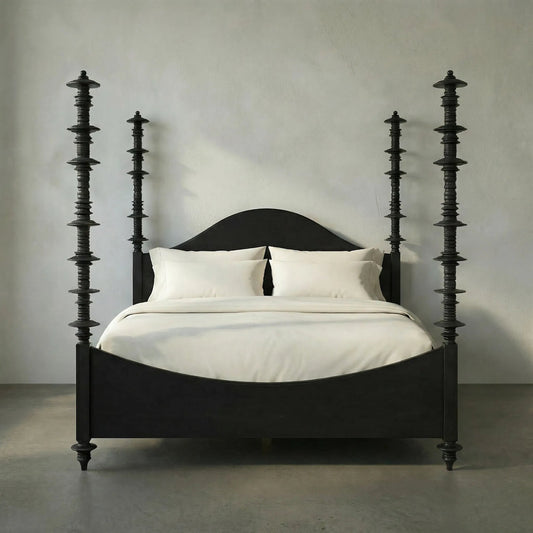 Ferret Bed by Noir. Made from mahogany in a traditional style.