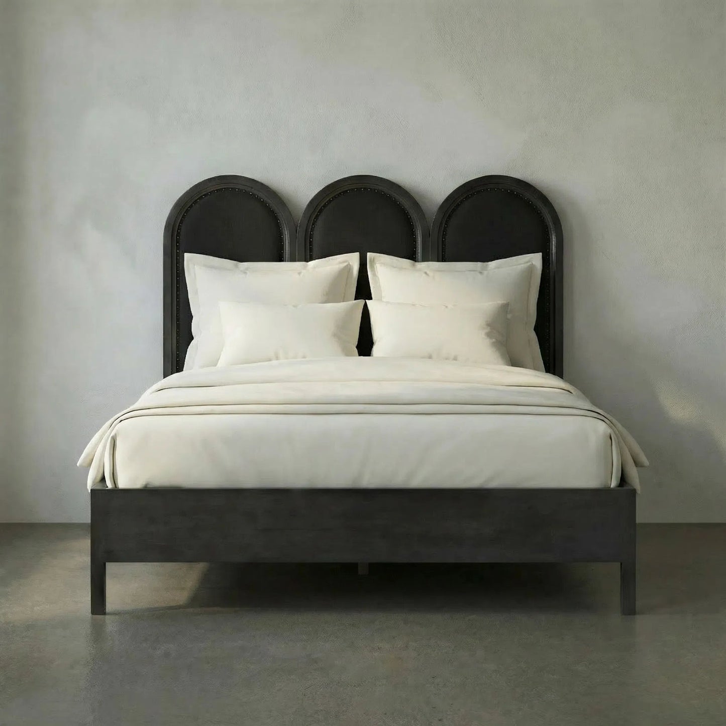 038 SI-2018519 | Lifestyle | Arch Bed by Noir in pale. Made from unique in a transitional style.