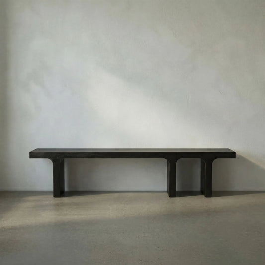 Kir Bench by Noir. Made from mahogany in a modern style.