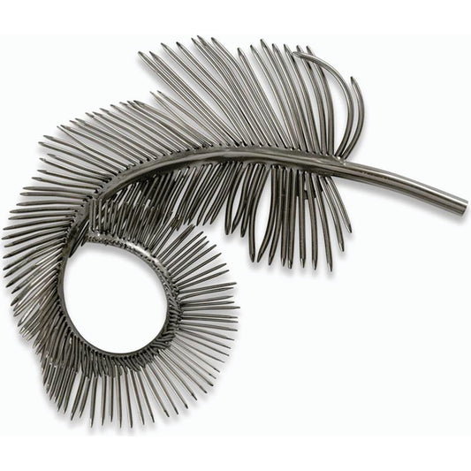 Coiled Silver Plume by John-Richard. Made from unique in a modern style.