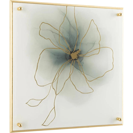 Kristin Binning's Coming for Fresh Air III by John-Richard in gold leaf. Made from unique in a transitional style.