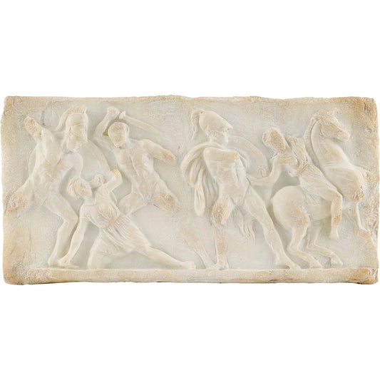 Greek Relief Wall Art I by John-Richard in ivory. Made from unique in a traditional style.