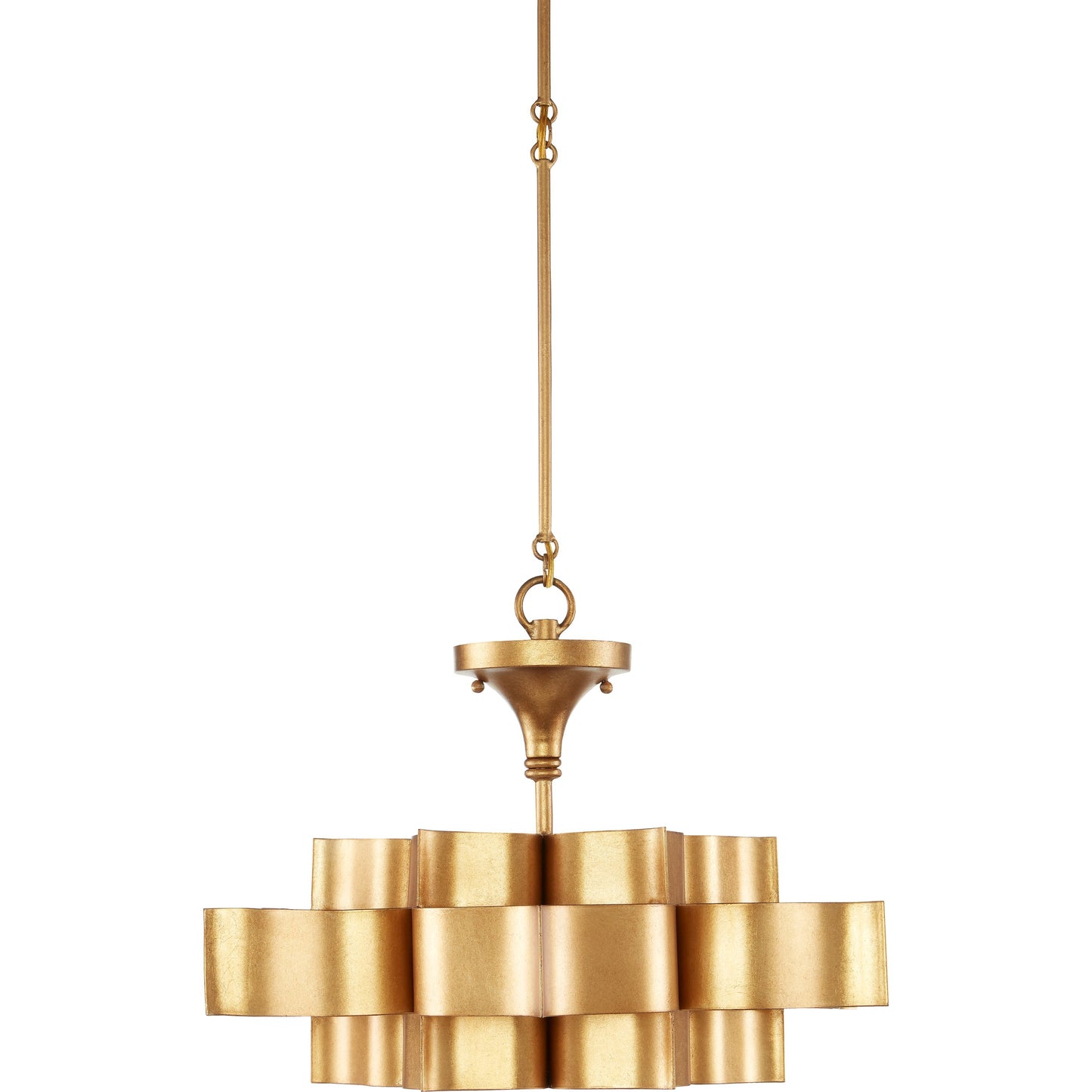 017 S-223979 | Additional Silo | Grand Lotus Pendant/Semi-Flush Mount by Currey and Company. Made from wrought iron in a modern style.