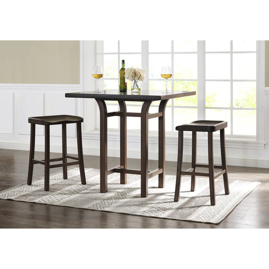 Tulip Counter Height Stool by Greenington in black walnut. Made from 100% bamboo in a transitional style.