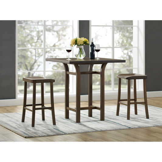 Tulip Bar Height Stool by Greenington in black walnut. Made from 100% bamboo in a transitional style.
