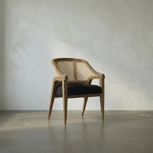 Chloe Chair by Noir in teak. Made from teak in a transitional style.